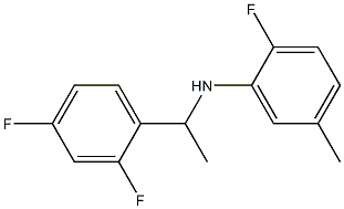 N-[1-(2,4-difluorophenyl)ethyl]-2-fluoro-5-methylaniline 结构式