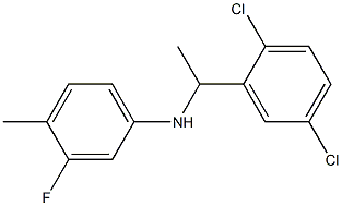 N-[1-(2,5-dichlorophenyl)ethyl]-3-fluoro-4-methylaniline 结构式