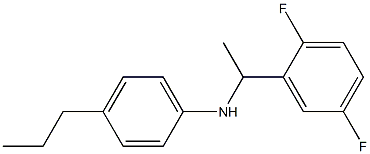 N-[1-(2,5-difluorophenyl)ethyl]-4-propylaniline 结构式
