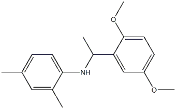 N-[1-(2,5-dimethoxyphenyl)ethyl]-2,4-dimethylaniline 结构式