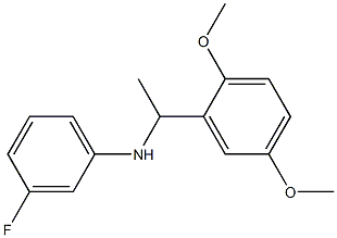 N-[1-(2,5-dimethoxyphenyl)ethyl]-3-fluoroaniline 结构式