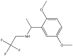 N-[1-(2,5-dimethoxyphenyl)ethyl]-N-(2,2,2-trifluoroethyl)amine 结构式