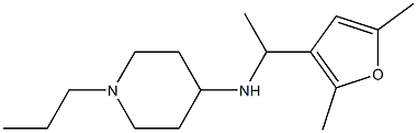 N-[1-(2,5-dimethylfuran-3-yl)ethyl]-1-propylpiperidin-4-amine 结构式