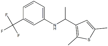 N-[1-(2,5-dimethylthiophen-3-yl)ethyl]-3-(trifluoromethyl)aniline 结构式