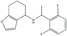 N-[1-(2,6-difluorophenyl)ethyl]-4,5,6,7-tetrahydro-1-benzofuran-4-amine 结构式