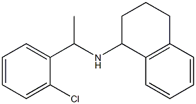 N-[1-(2-chlorophenyl)ethyl]-1,2,3,4-tetrahydronaphthalen-1-amine 结构式