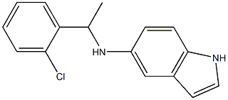 N-[1-(2-chlorophenyl)ethyl]-1H-indol-5-amine 结构式