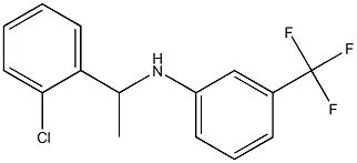 N-[1-(2-chlorophenyl)ethyl]-3-(trifluoromethyl)aniline 结构式