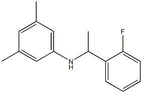 N-[1-(2-fluorophenyl)ethyl]-3,5-dimethylaniline 结构式