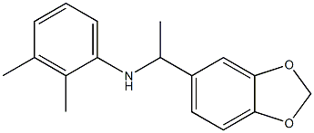 N-[1-(2H-1,3-benzodioxol-5-yl)ethyl]-2,3-dimethylaniline 结构式