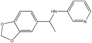 N-[1-(2H-1,3-benzodioxol-5-yl)ethyl]pyridin-3-amine 结构式