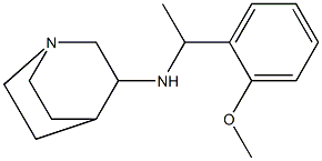 N-[1-(2-methoxyphenyl)ethyl]-1-azabicyclo[2.2.2]octan-3-amine 结构式