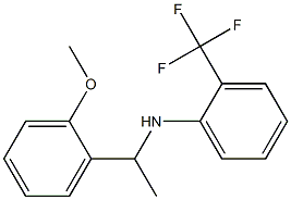 N-[1-(2-methoxyphenyl)ethyl]-2-(trifluoromethyl)aniline 结构式