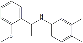 N-[1-(2-methoxyphenyl)ethyl]-3,4-dimethylaniline 结构式