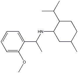 N-[1-(2-methoxyphenyl)ethyl]-5-methyl-2-(propan-2-yl)cyclohexan-1-amine 结构式
