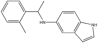 N-[1-(2-methylphenyl)ethyl]-1H-indol-5-amine 结构式
