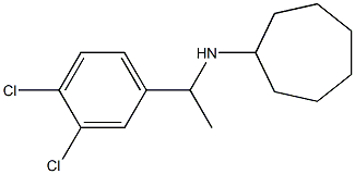 N-[1-(3,4-dichlorophenyl)ethyl]cycloheptanamine 结构式