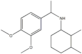 N-[1-(3,4-dimethoxyphenyl)ethyl]-2,3-dimethylcyclohexan-1-amine 结构式