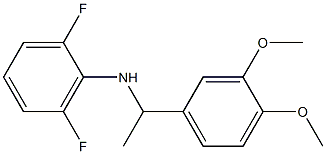 N-[1-(3,4-dimethoxyphenyl)ethyl]-2,6-difluoroaniline 结构式
