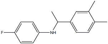 N-[1-(3,4-dimethylphenyl)ethyl]-4-fluoroaniline 结构式