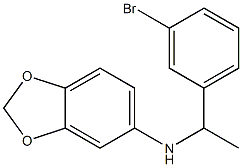 N-[1-(3-bromophenyl)ethyl]-2H-1,3-benzodioxol-5-amine 结构式