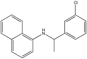 N-[1-(3-chlorophenyl)ethyl]naphthalen-1-amine 结构式
