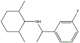 N-[1-(3-fluorophenyl)ethyl]-2,6-dimethylcyclohexan-1-amine 结构式