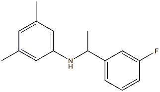 N-[1-(3-fluorophenyl)ethyl]-3,5-dimethylaniline 结构式