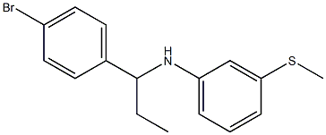 N-[1-(4-bromophenyl)propyl]-3-(methylsulfanyl)aniline 结构式