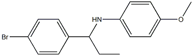 N-[1-(4-bromophenyl)propyl]-4-methoxyaniline 结构式