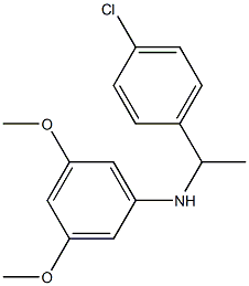 N-[1-(4-chlorophenyl)ethyl]-3,5-dimethoxyaniline 结构式