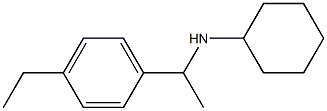 N-[1-(4-ethylphenyl)ethyl]cyclohexanamine 结构式