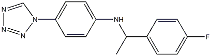 N-[1-(4-fluorophenyl)ethyl]-4-(1H-1,2,3,4-tetrazol-1-yl)aniline 结构式