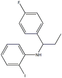 N-[1-(4-fluorophenyl)propyl]-2-iodoaniline 结构式