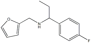 N-[1-(4-fluorophenyl)propyl]-N-(2-furylmethyl)amine 结构式