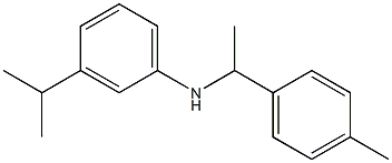 N-[1-(4-methylphenyl)ethyl]-3-(propan-2-yl)aniline 结构式