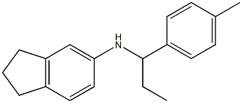 N-[1-(4-methylphenyl)propyl]-2,3-dihydro-1H-inden-5-amine 结构式