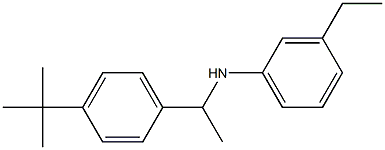 N-[1-(4-tert-butylphenyl)ethyl]-3-ethylaniline 结构式