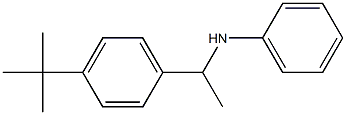 N-[1-(4-tert-butylphenyl)ethyl]aniline 结构式