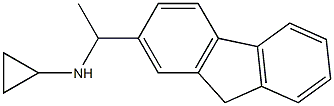 N-[1-(9H-fluoren-2-yl)ethyl]cyclopropanamine 结构式