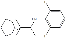 N-[1-(adamantan-1-yl)ethyl]-2,6-difluoroaniline 结构式