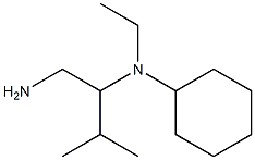 N-[1-(aminomethyl)-2-methylpropyl]-N-cyclohexyl-N-ethylamine 结构式
