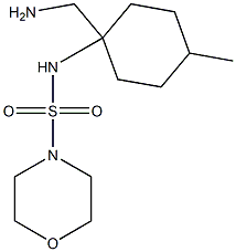 N-[1-(aminomethyl)-4-methylcyclohexyl]morpholine-4-sulfonamide 结构式