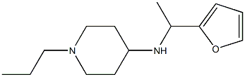 N-[1-(furan-2-yl)ethyl]-1-propylpiperidin-4-amine 结构式