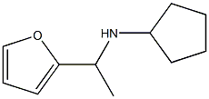 N-[1-(furan-2-yl)ethyl]cyclopentanamine 结构式