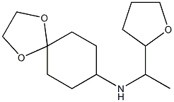 N-[1-(oxolan-2-yl)ethyl]-1,4-dioxaspiro[4.5]decan-8-amine 结构式