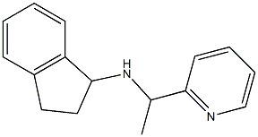 N-[1-(pyridin-2-yl)ethyl]-2,3-dihydro-1H-inden-1-amine 结构式