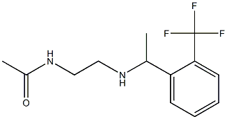 N-[2-({1-[2-(trifluoromethyl)phenyl]ethyl}amino)ethyl]acetamide 结构式