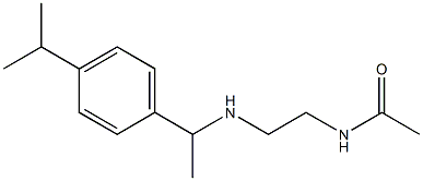 N-[2-({1-[4-(propan-2-yl)phenyl]ethyl}amino)ethyl]acetamide 结构式