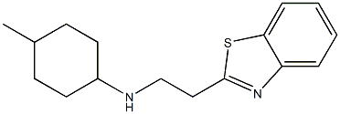 N-[2-(1,3-benzothiazol-2-yl)ethyl]-4-methylcyclohexan-1-amine 结构式